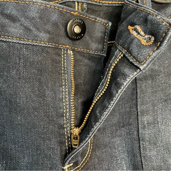 Riders By Lee Women’s Blue Denim Distressed Mid Rise Bootcut Jeans Size 13/14L - Picture 4 of 10